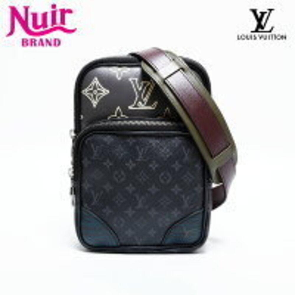 Louis Vuitton Monogram Eclipse Black Amazon Sling Bag Shoulder Black